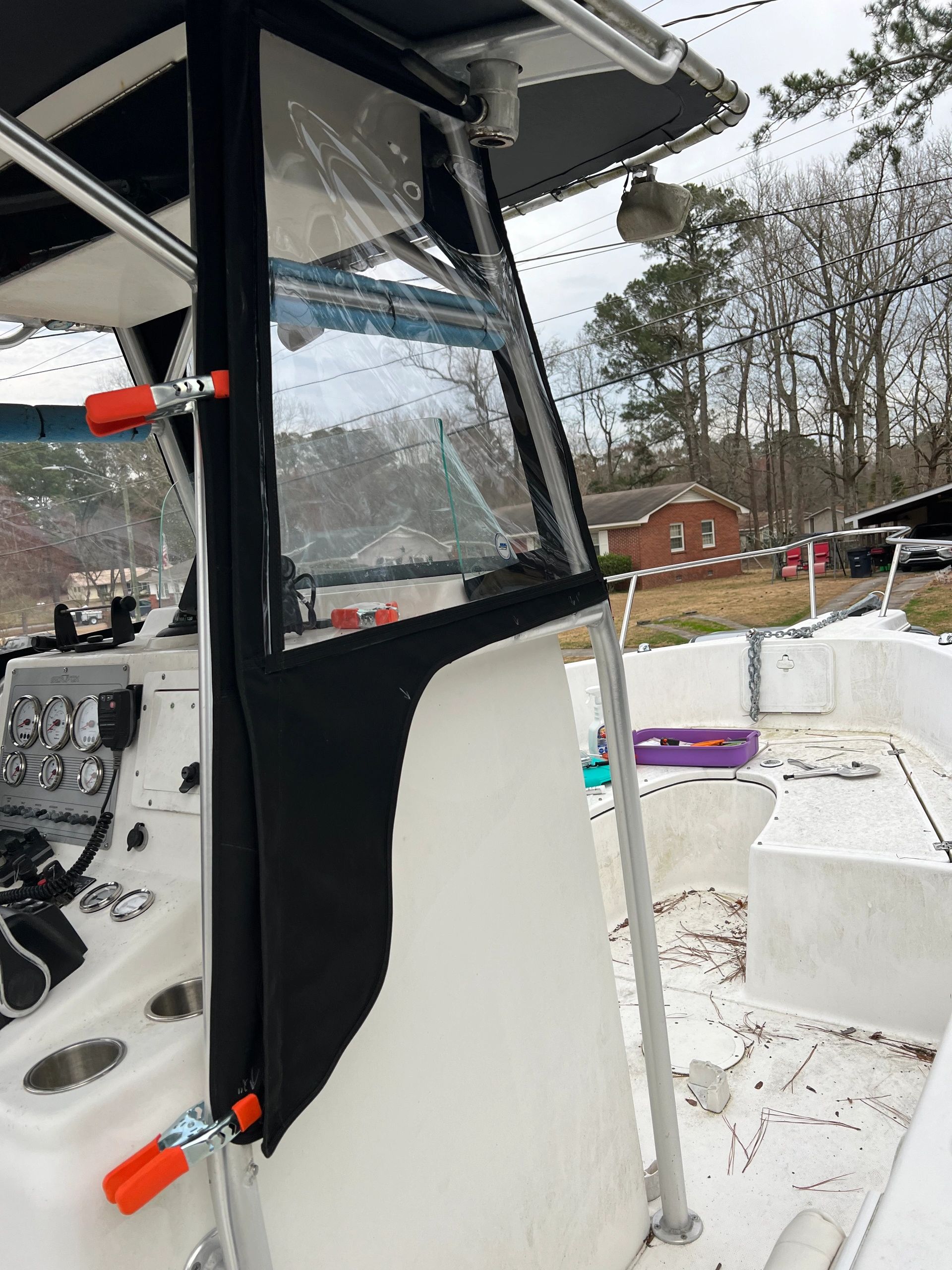 Test fitting a side panel